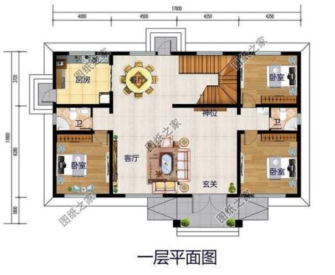 农村自建房设计图72平米，一层楼宽9.6米长7.5米？农村自建房设计图