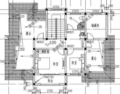 新农村四间三层楼房设计图,一层带烤火房,二楼有厨房？农村三层房屋设计图