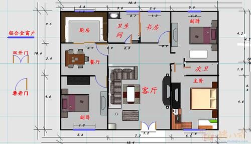 农村庄基10米宽30米长怎么样设计平房经济实用？楼房设计图