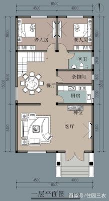 农村8.5米x13小别墅图片大全和平面设计图二层怎样建？平房设计图