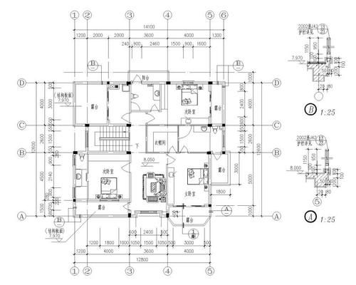 cad建筑平面图绘制用到的命令？别墅设计平面图