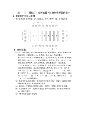 用PLC智能控制霓虹灯的闪烁的毕业设计怎么做？霓虹灯设计