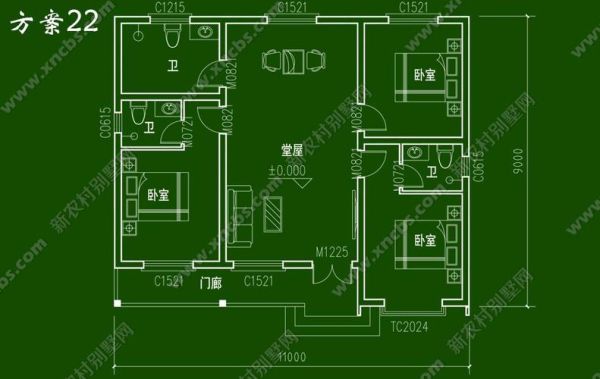 四川农村10万元自建房设计图，一层？农自建房设计图大全