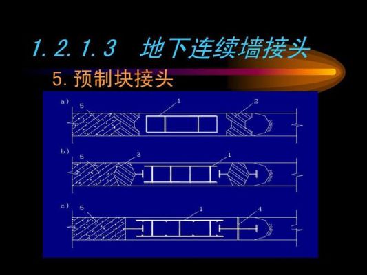 地下连续墙四种接头方式？墙边设计