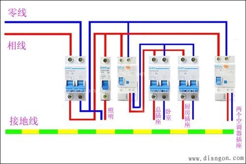 两个空开加什么能实现一开一关？小开关设计图