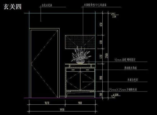 建筑图纸中的“玄关”是啥意思？玄关结构图设计图纸