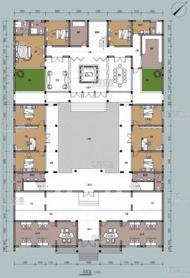 四合院面积？200平米四合院设计图