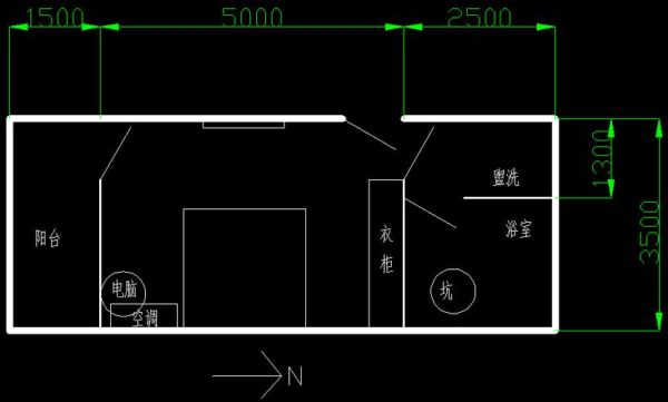 房间平面图比例尺一般多少？卧室简单设计图纸