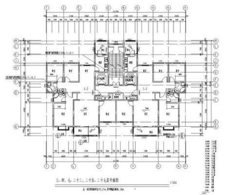 建筑图纸上的尺寸和现实中的是怎么换算的？高层建筑设计与施工图