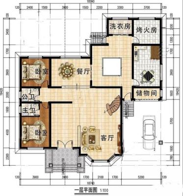 200平方米宅基地可以建多少平米别墅？农村200平米小别墅设计图