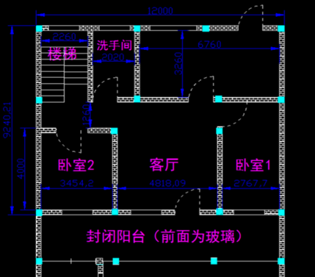 建120平方的框架房要多少根柱子？12根可以吗？农村建120平方米房屋设计图纸