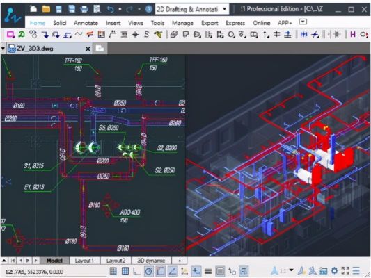 暖通CAD，天正CAD鸿业CAD有什么区别，他们还有什么插件？暖通cad设计图