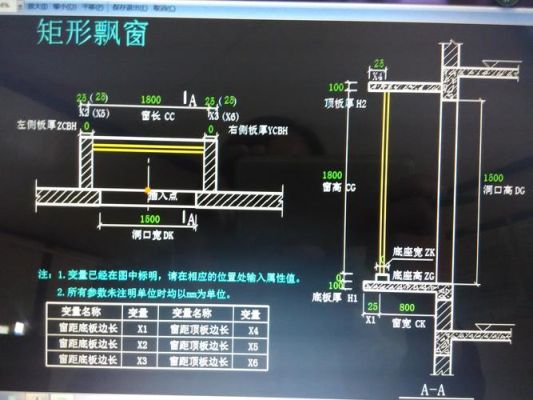 飘窗图纸怎么标字母？飘窗台设计图纸