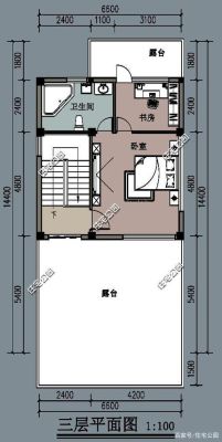 大家好，前6.6米宽，进深12米房屋设计平面图，前后可采光，一楼做门面，二楼三室一厅，一厨一卫，谢？三房设计平面图