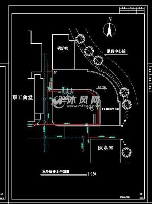 室外给水图纸讲解？室外设计图手绘平面图