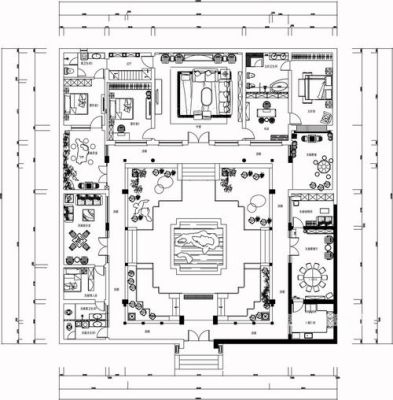 北京的四合院，的主要内容250字？四合院屋内设计图