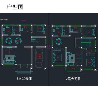 两层半农村自建房面积怎么算？四间两层半小别墅设计图纸