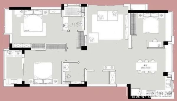 全屋通铺入户门口怎么排版？小住宅设计方案图排版