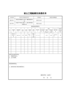 岩土工程勘察委托书需要提供哪些资料？岩土勘察设计委托书