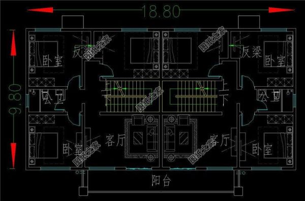 农村两兄弟建双拼房面积200到260平方应该怎样设计？双拼两层设计图