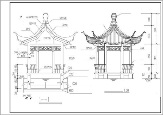 六角亭子的占地面积？六角木制凉亭设计图纸