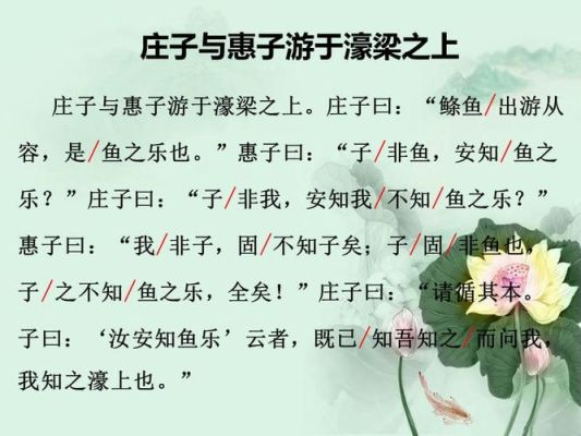 庄子与惠子游于濠梁之上停顿划分？华森设计如何分级的