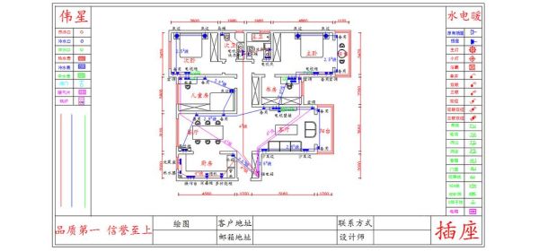 水电蓝图图纸怎么看？家装水电设计效果图纸