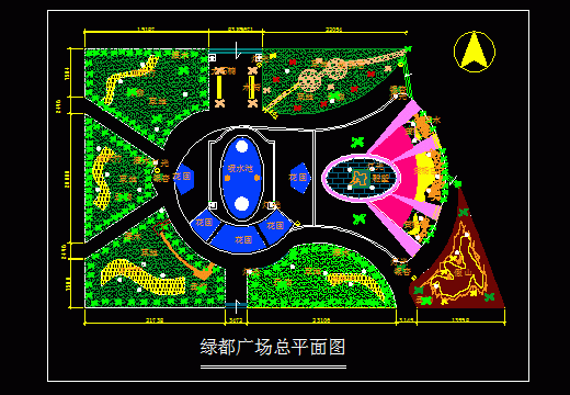 体育公园绿化规划设计的要点是什么？广场绿地设计图
