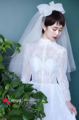 短发新娘拍婚纱照时如何设计自己的造型？婚纱系列设计图