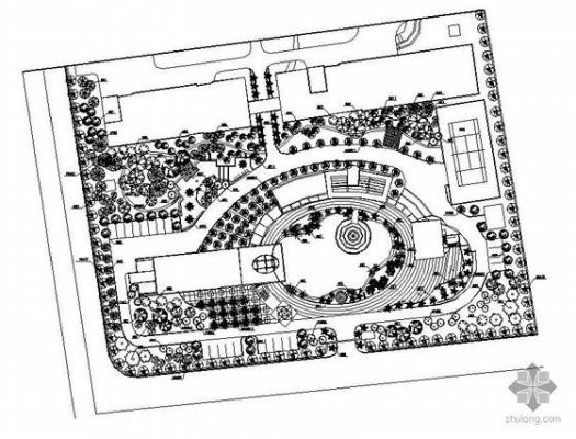 cad平面图怎么填绿地？小区绿地平面设计图