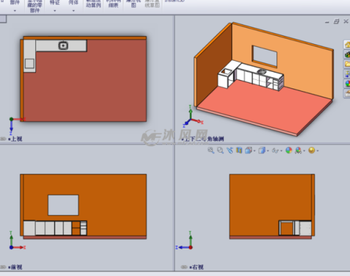 怎么用sw快速绘制柜子？solidwork橱柜设计