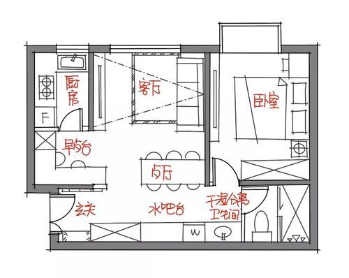 想把挨着的卧室和厨房互换位置，请帮忙看下是否可行，谢谢？厨房挨着卧室设计方案