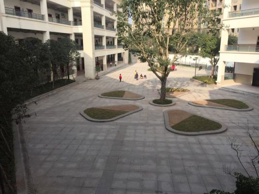 上外贸附属学校花园分校好不好？大学花园设计效果图