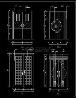 在施工图上怎样看单元的入户门？房屋门的设计图纸