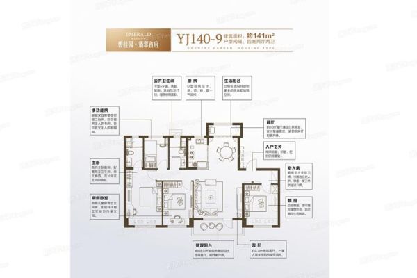 碧桂园翡翠外滩楼间距？翡翠外滩170平设计图