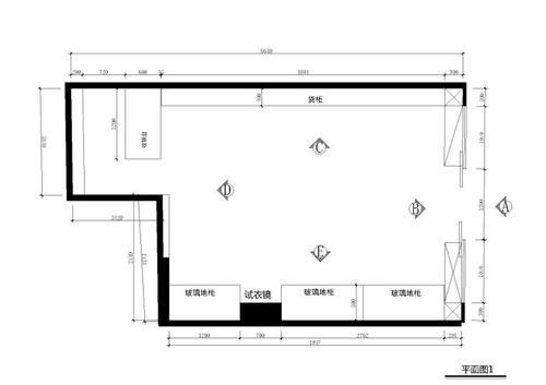 服装店吊顶轨道灯槽的做法？服装店设计立面cad图