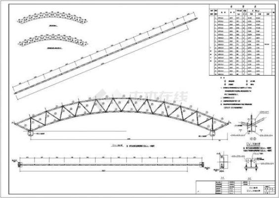 桁架板铺装流程？弧形管桁架设计图dwg