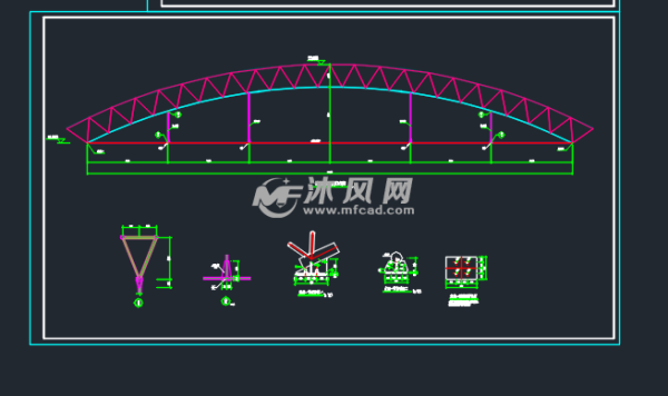 桁架板铺装流程？弧形管桁架设计图dwg