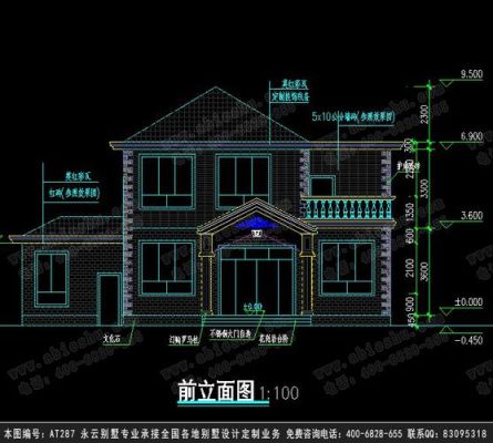 我要找一套二层别墅的平面图、立面图、手绘效果图？建房别墅二层设计图纸大全