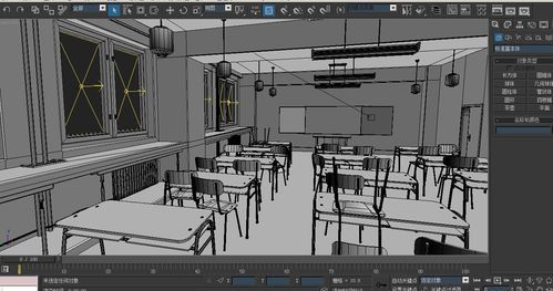 3dmax教室效果图完整的步骤？教室布置平面设计图片大全