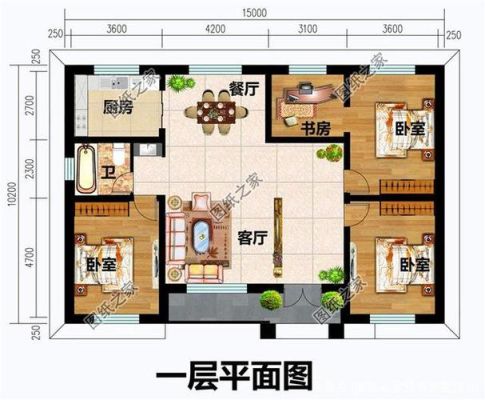 农村一层平房建筑设计图纸10.5乘10.5？农村盖平房设计大全图片