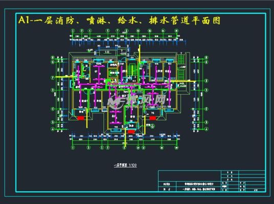 下水主管道管口有多大？给排水管道设计图