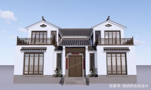 四合院正房建了两层耳房建几层？可以建一层还是必须得建两层？四合院两成别墅设计