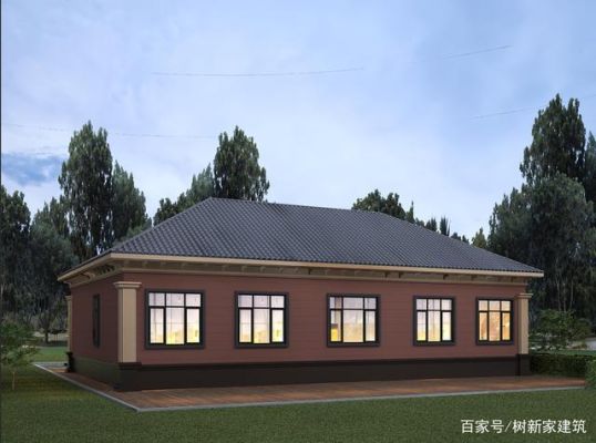 一层自建房平顶好还是坡顶好？农村坡顶屋设计图