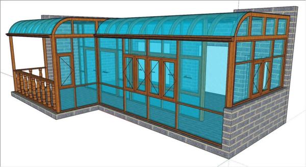 阳光房材料如何拼接？玻璃房图纸设计