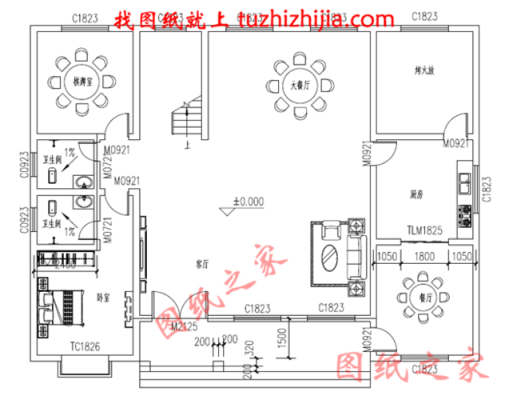 新农村四间三层楼房设计图,一层带烤火房,二楼有厨房？农村三层设计图大全