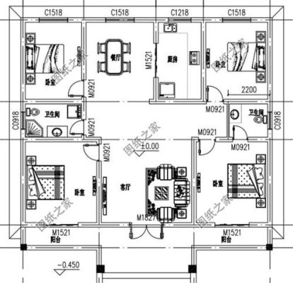 密口三间是怎样的房屋设计？三间平房自建房设计图