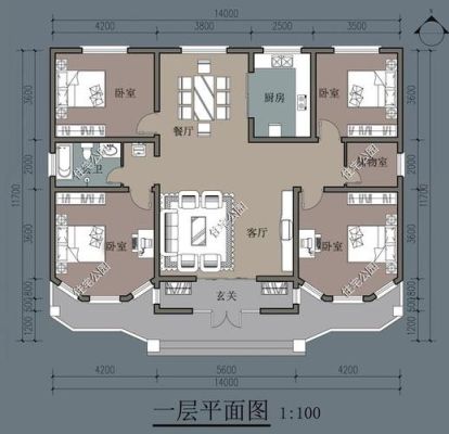 农村自建房平层高度多少合适？平层农村房设计图纸