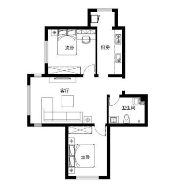两室一厅枪户型怎么样？两室一厅经典户型设计