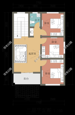 农村自建房前后间距小怎么造房？自建房设计图面积小